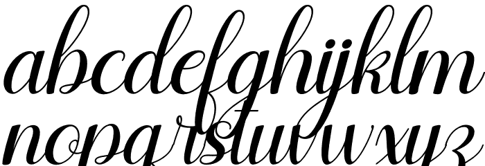 Agilia Italic Font LOWERCASE