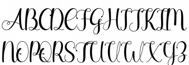 Agilia Font UPPERCASE