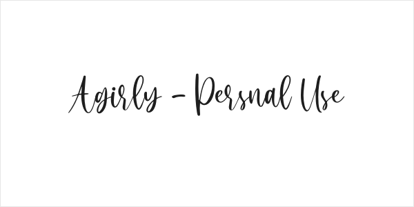 Agirly - Persnal Use Logo