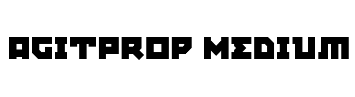 AgitProp Medium Font