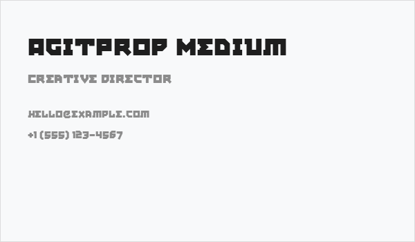 AgitProp Medium Business Card