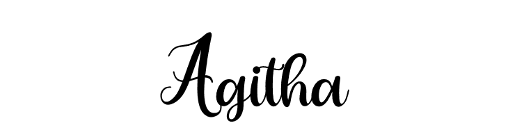 Agitha  font caratteri gratis