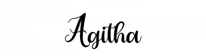 Agitha  baixar fontes gratis
