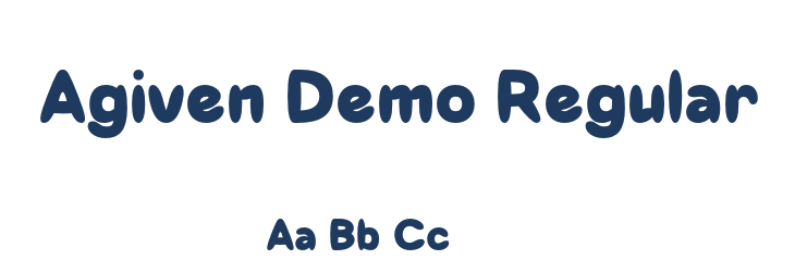 Agiven Demo Regular Font Preview