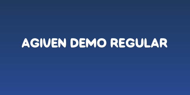 Agiven Demo Regular Social Header