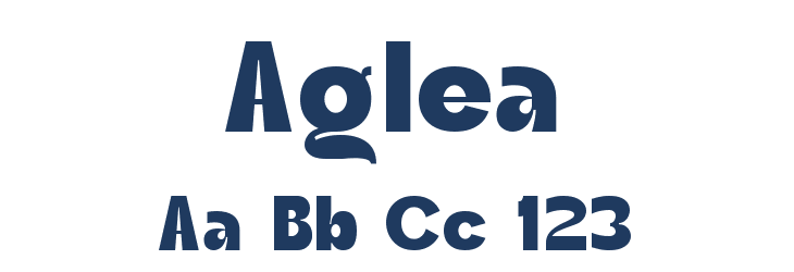 Aglea Font Preview