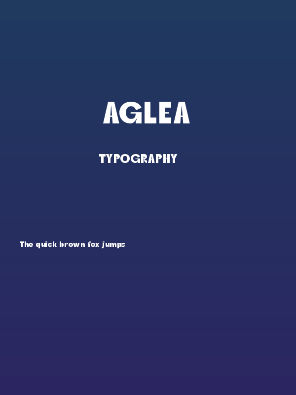 Aglea Poster