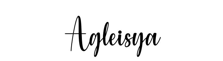 Agleisya  フリーフォントのダウンロード