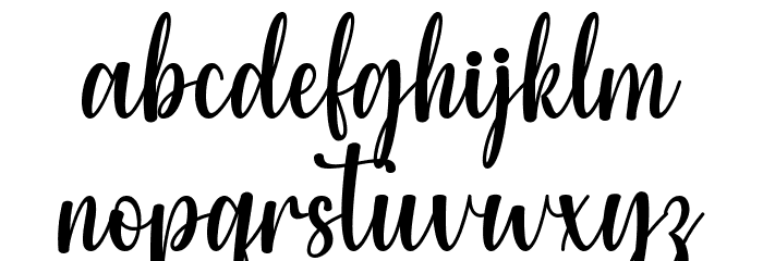 Agleisya Font LOWERCASE