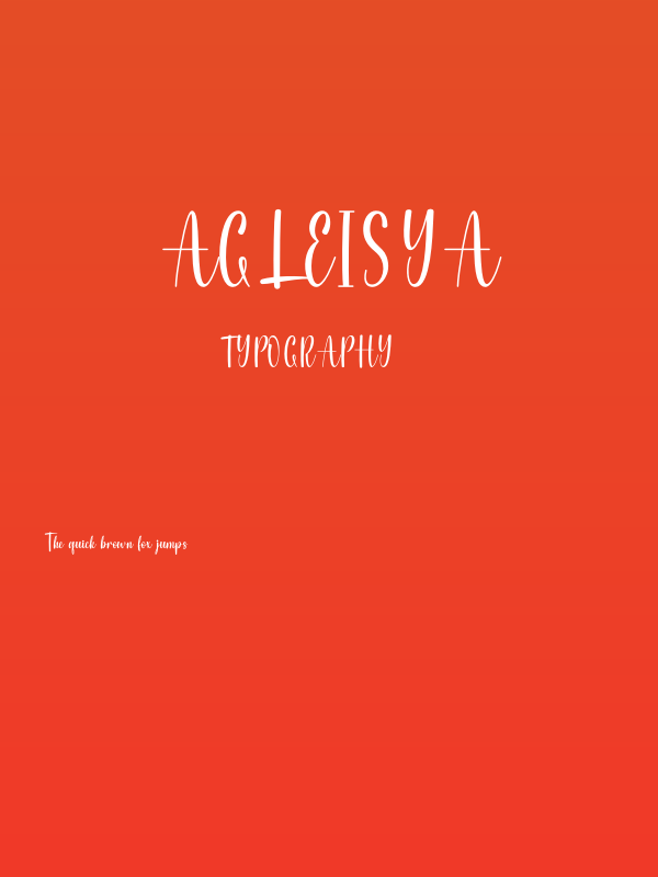 Agleisya Poster