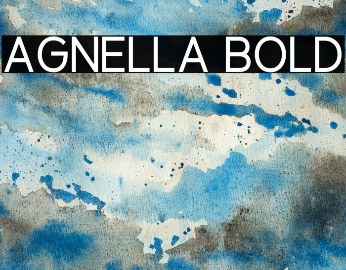 Agnella Bold Font examples