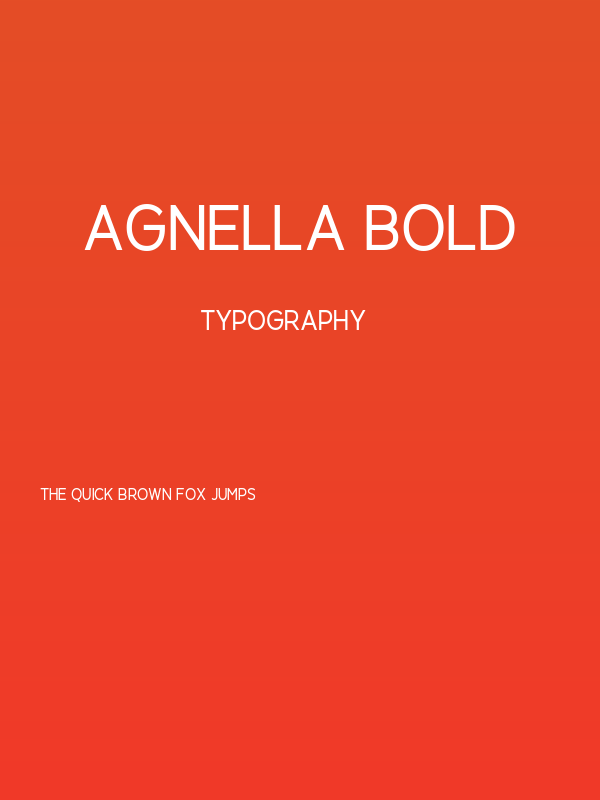 Agnella Bold Poster
