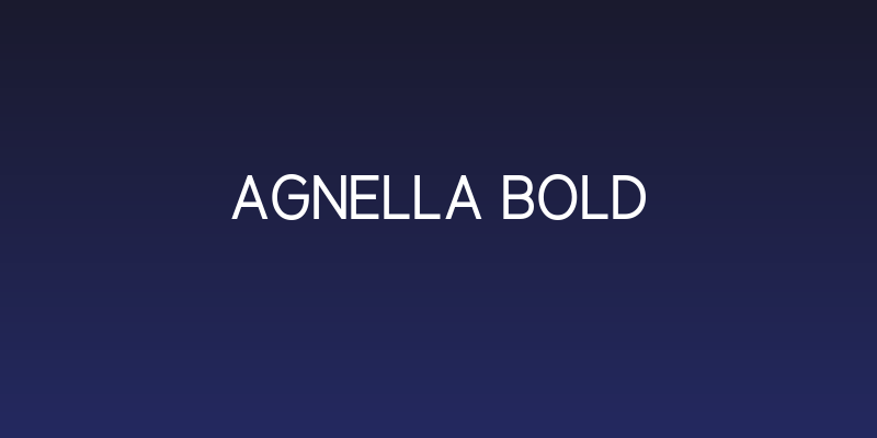 Agnella Bold Social Header