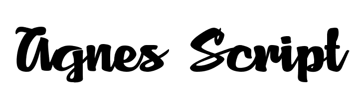 Agnes Script  font caratteri gratis