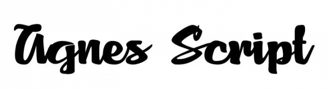 Agnes Script  नि: शुल्क फ़ॉन्ट्स डाउनलोड