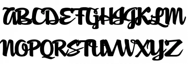 Agnes Script Schriftart Groß