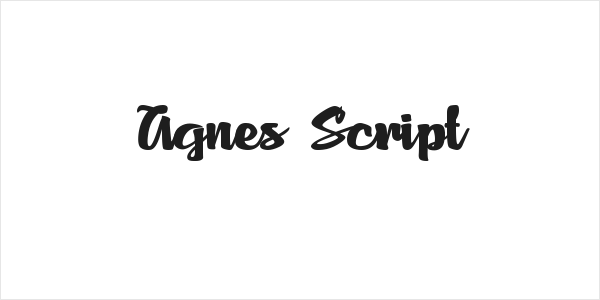Agnes Script Logo