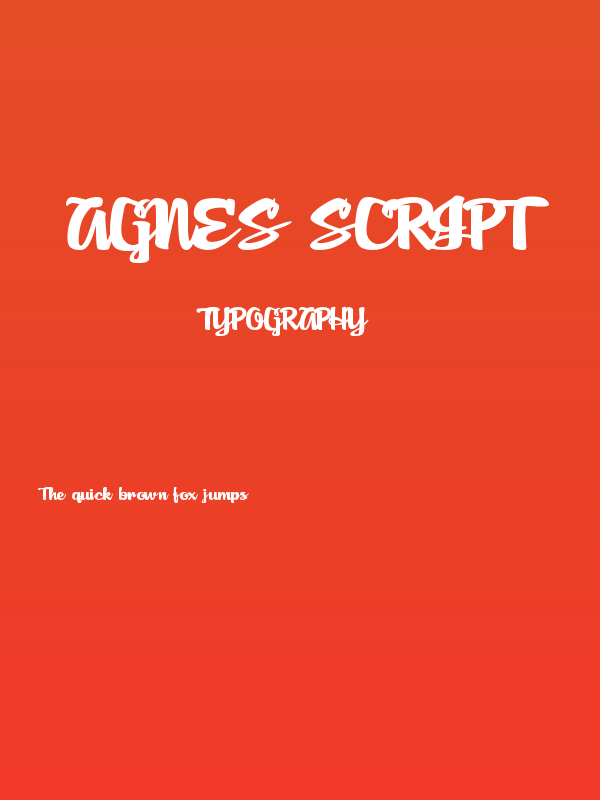 Agnes Script Poster