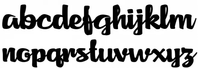 Agnes Script 字体 小写