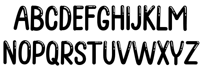 Agnes Shiny Font UPPERCASE