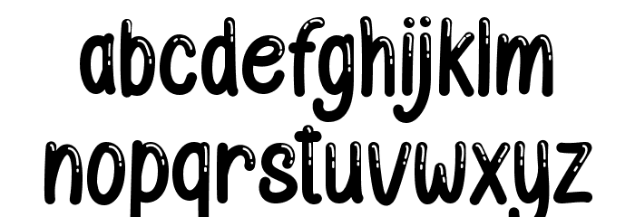 Agnes Shiny Font LOWERCASE