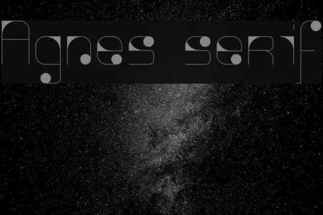 Agnes serif Font examples