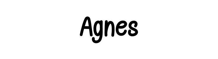 Agnes Schriftart