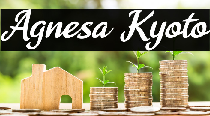 Agnesa Kyoto Font examples