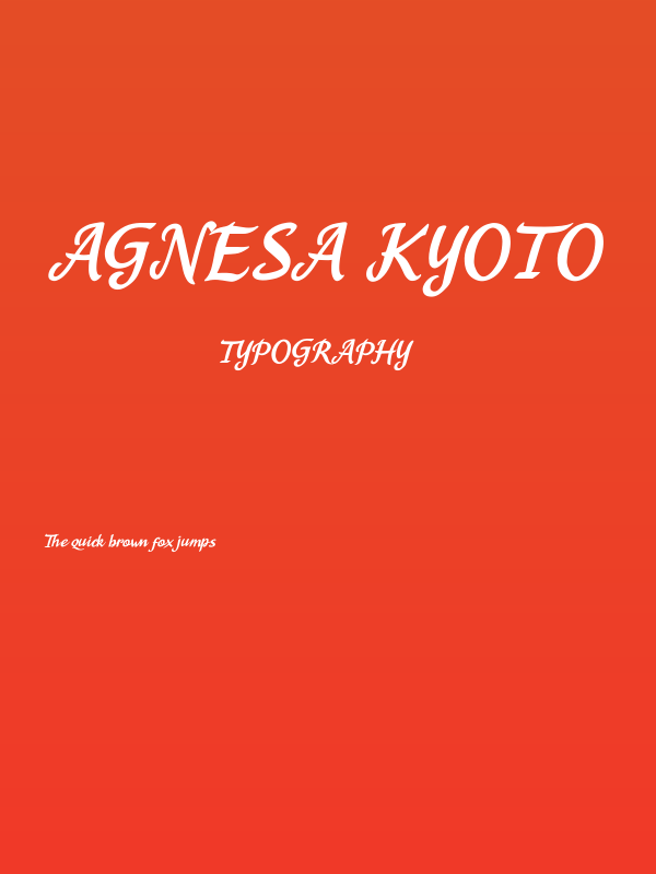 Agnesa Kyoto Poster