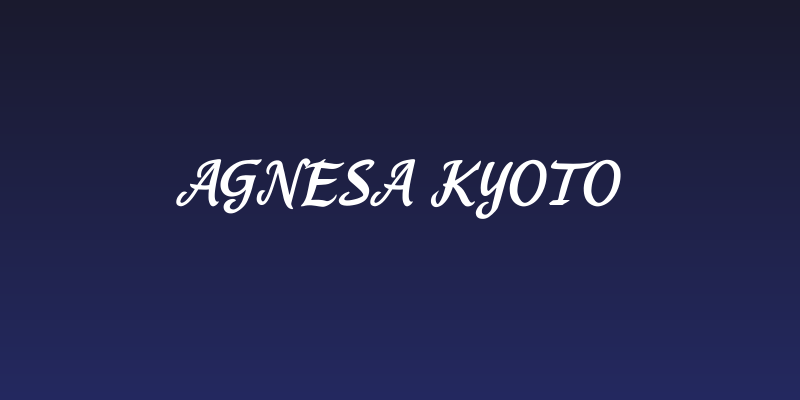 Agnesa Kyoto Social Header