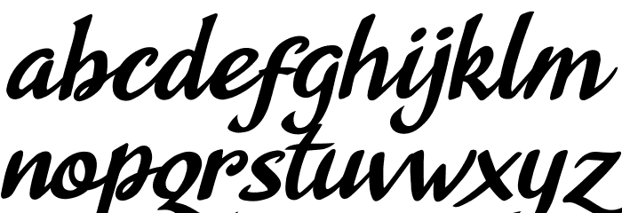 Agnesa Kyoto Font LOWERCASE