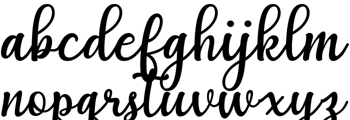 Agnetha Font LOWERCASE