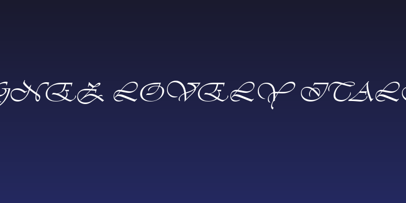 Agnez Lovely Italic Social Header