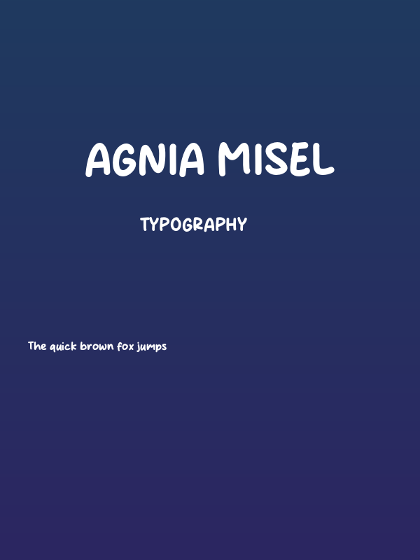 Agnia Misel Poster