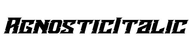 Agnostic Italic  免费字体下载