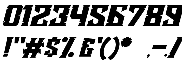 Agnostic Italic Font OTHER CHARS