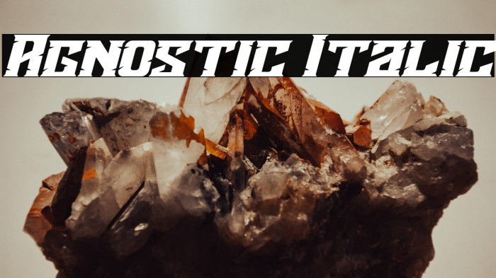 Agnostic Italic Example 2