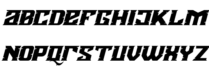 Agnostic Italic Font LOWERCASE