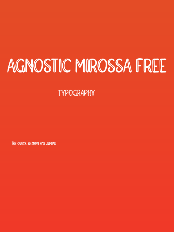 Agnostic Mirossa FREE Poster