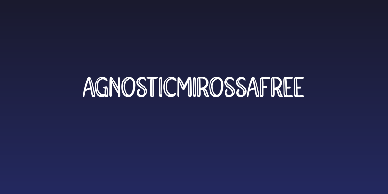 AgnosticMirossaFREE Social Header