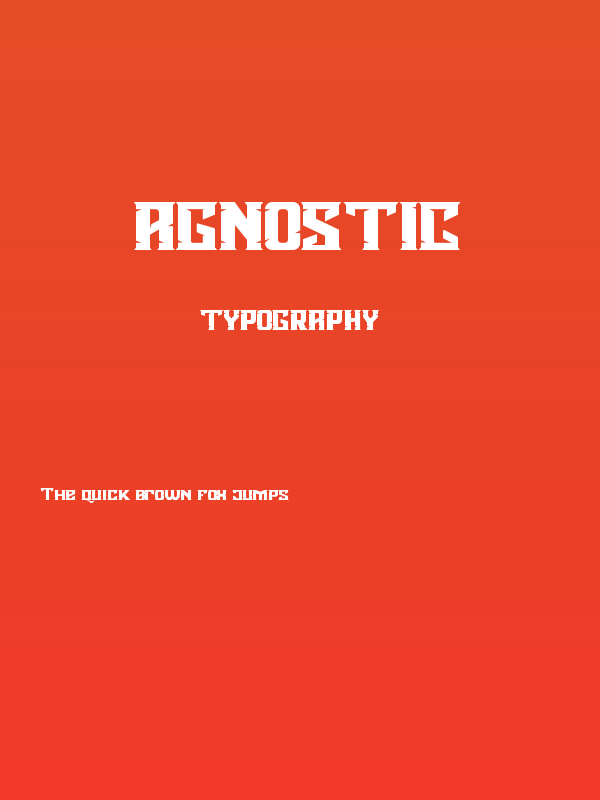 Agnostic Poster
