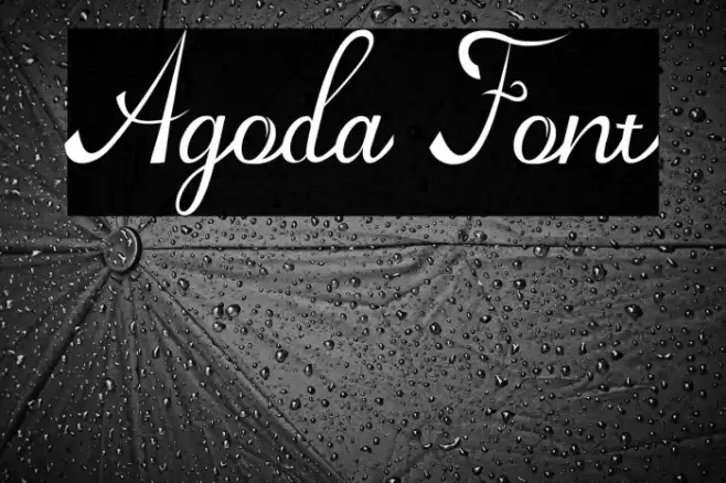 Agoda Шрифта examples