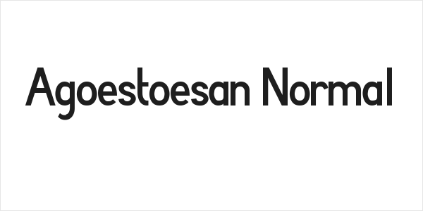 Agoestoesan Normal Logo