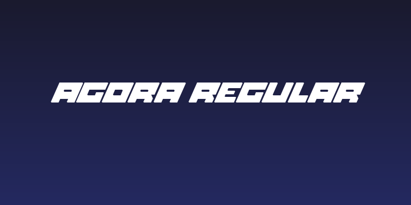 Agora Regular Social Header