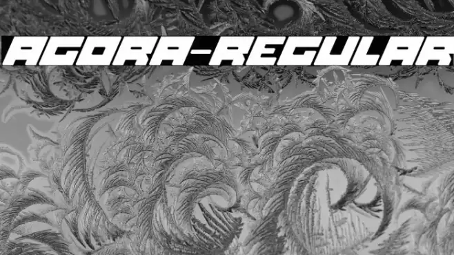 Agora-Regular Font examples