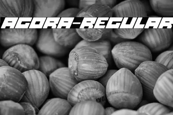 Agora-Regular Font examples