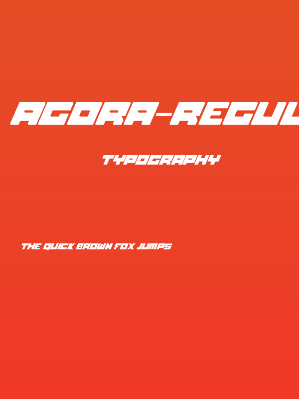 Agora-Regular Poster