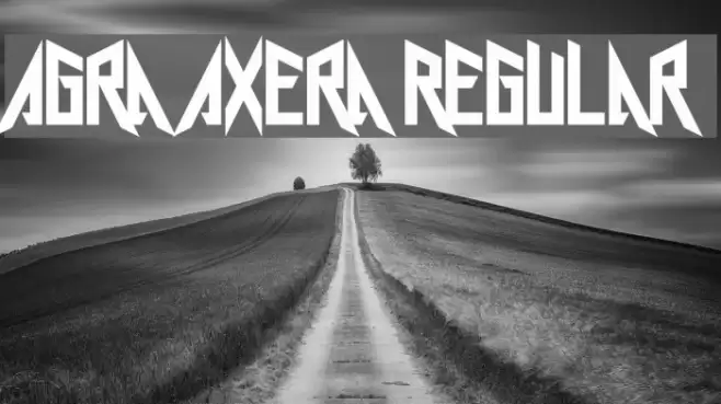 Agra Axera Regular Font examples