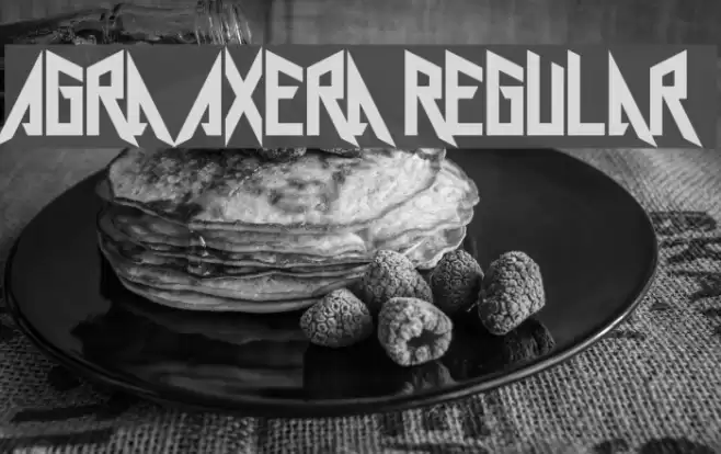 Agra Axera Regular Font examples