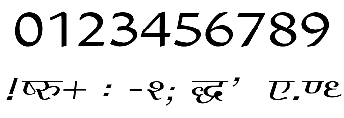 Agra Wide Font OTHER CHARS